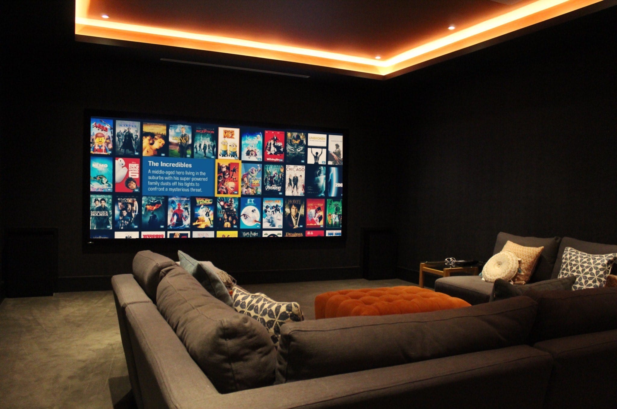 Basement Cinema by our Audio-Visual and Home Cinema Installers