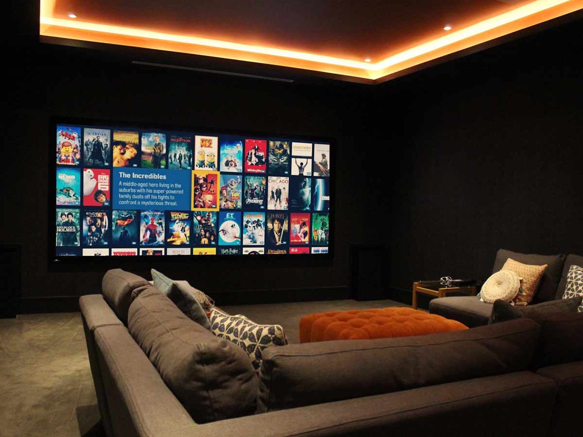 Basement Cinema by our Audio-Visual and Home Cinema Installers